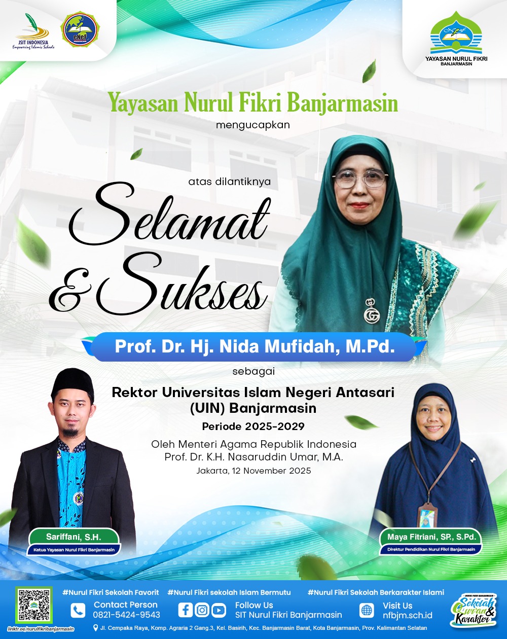 Pelantikan Bersejarah: Rektor Perempuan Pertama UIN Antasari Banjarmasin